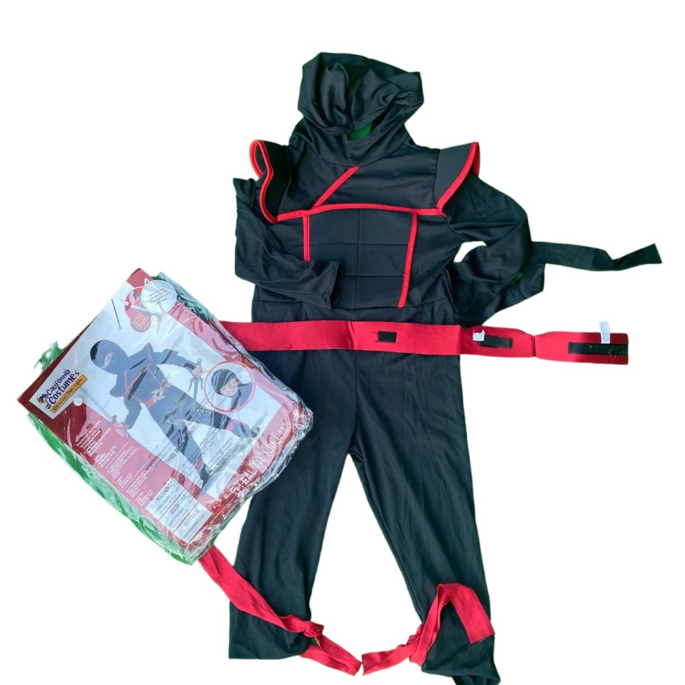 Kids Stealth Ninja Halloween Costume medium ages 3-4